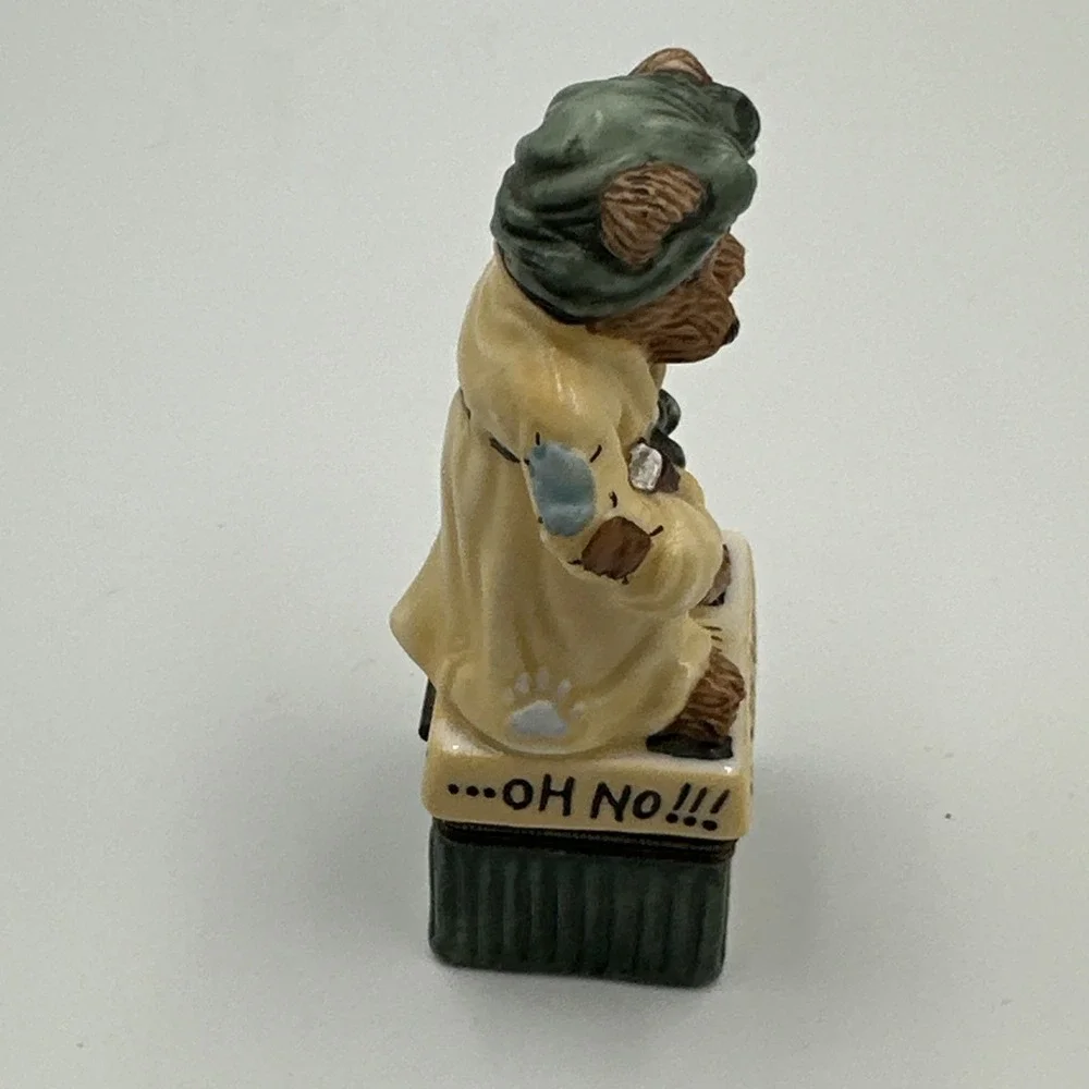Boyds Bears Bearware Pottery Trinket Box 